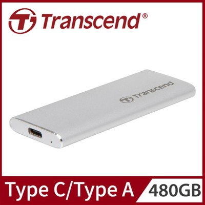 Transcend 創見480GB ESD240C SSD USB3.1/Type C雙介面行動硬碟 (9.2折)