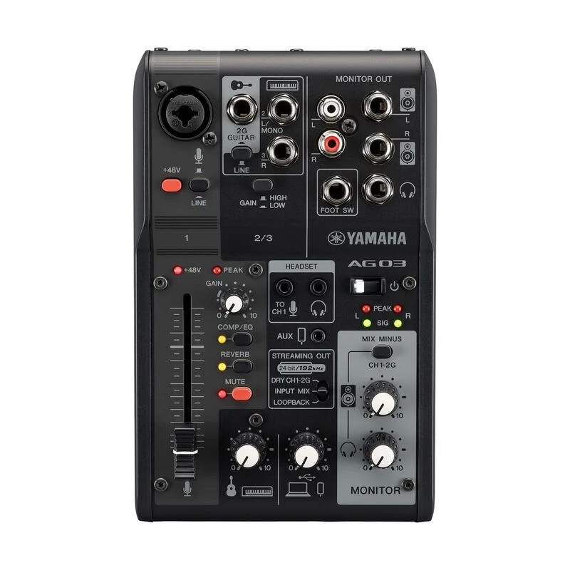 YAMAHA AG03 MK2 USB Mixer 混音器 音訊/錄音介面 直播設備 [唐尼樂器]