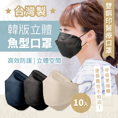 【台灣🇹🇼醫療雙鋼印】KF醫療口罩 韓版3D全包覆口罩 魚嘴口罩 KF94