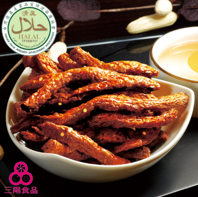 《小瓢蟲生機坊》三陽食品 - 麻辣素蹄筋250g/包 零食 (7.6折)