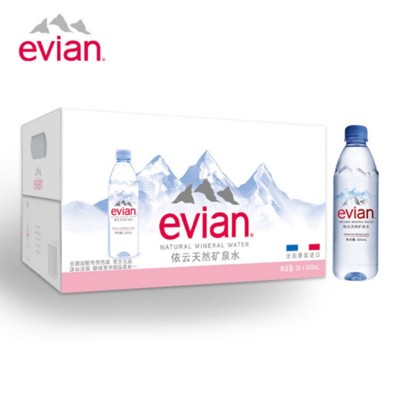 法國依雲evian天然礦泉水 500ml x 24瓶 飯店 愛維養 會議 餐廳 酒吧 (8.5折)
