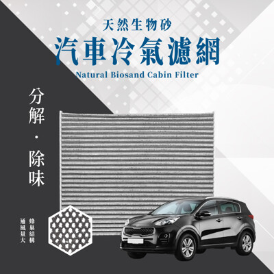 無味熊 生物砂蜂巢式汽車冷氣濾網 起亞KIA( Carens 四代 適用) (7折)