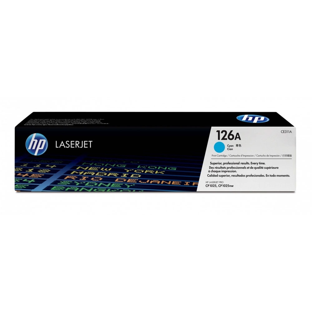 【送咖啡券】HP CE311A(126A) 藍色原廠碳粉匣 適用 CP1025nw / M175