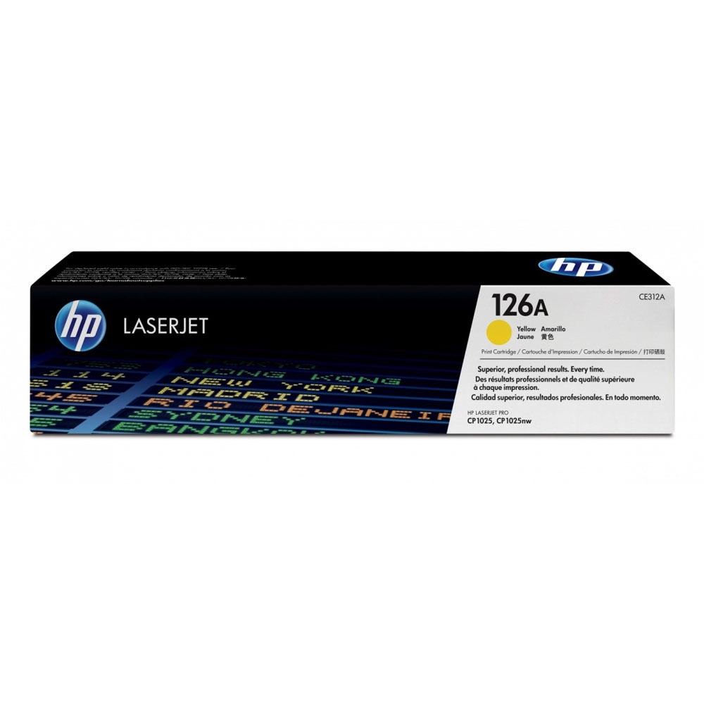 【送咖啡券】HP CE312A(126A) 黃色原廠碳粉匣 適用 CP1025nw / M175