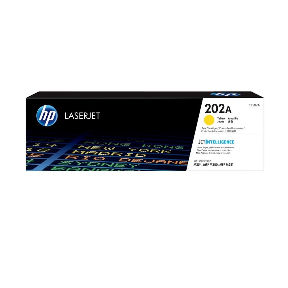 HP CF502A(202A) 黃色原廠碳粉匣 適用 HP M254 / M281 / M280