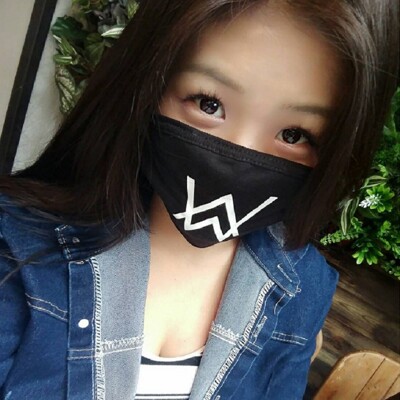 24H台灣出貨Alan Walker 防霾 可水洗 口罩 黑色 純棉口罩 黑色口罩 印花口罩 造型口 (4折)