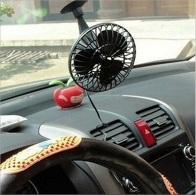 艾比讚 車用吸盤小風扇【FAN012】4吋 小巧 強風 省油 提高冷氣效率 降低油耗 12V (7.7折)