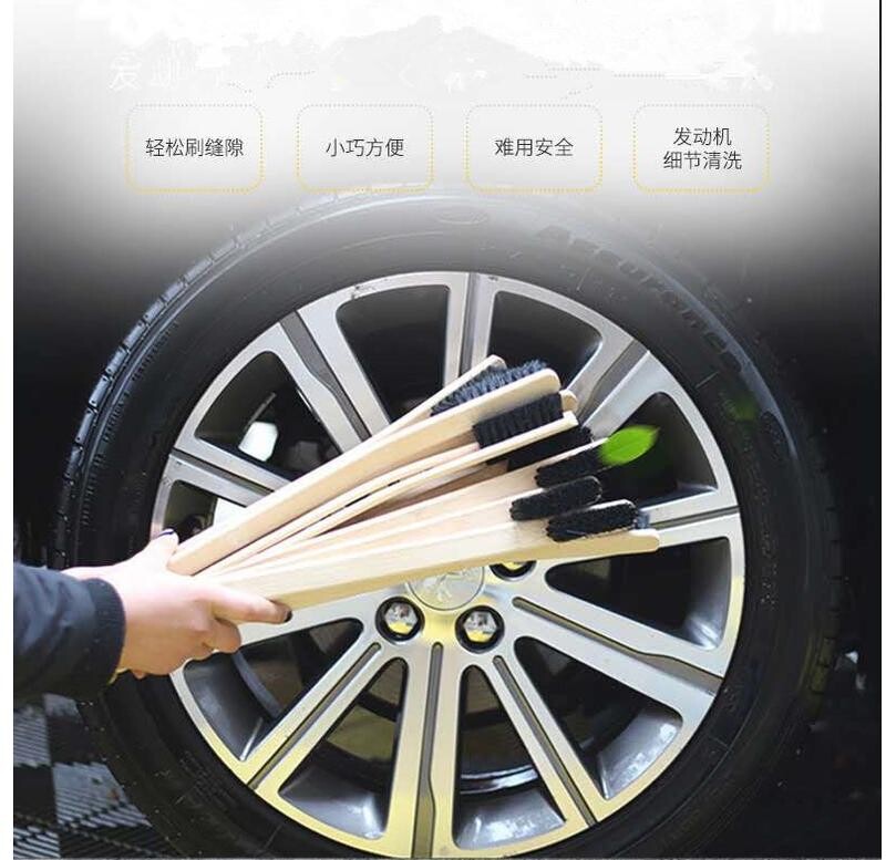 長柄輪框刷 Ch194 汽車刷子發動機清洗刷汽車鋼圈輪轂清潔加長竹片毛刷輪胎刷 生活市集
