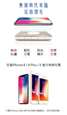 Fujitsu富士通 MP700 無線充電行動電源 10000mAh (6折)
