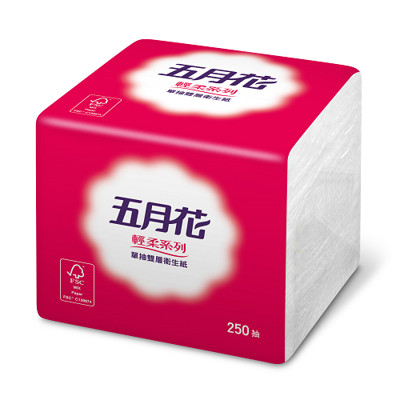 五月花 單抽式衛生紙250張*48包 (8折)