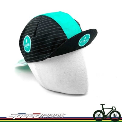 【速度公園】新款 Bianchi Celeste 線條款 單車小帽 鬆緊帶 遮陽 義大利製造 小帽 (10折)