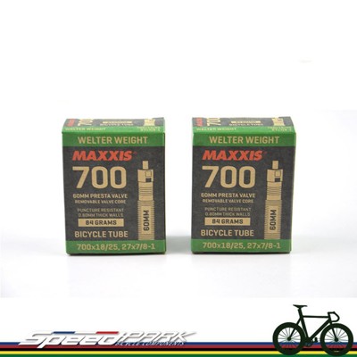 速度公園 MAXXIS 700x18/25c 60mm長氣嘴法式內胎 84g 公路車 單速車 板輪 (10折)