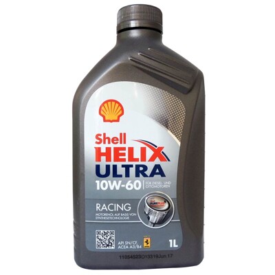 殼牌 Shell Helix Ultra Racing 10W60 SN/CF 賽車級全合成機油 (7折)