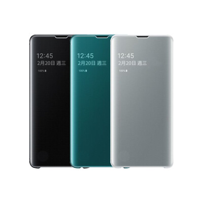 台灣公司貨 Samsung Galaxy S10 原廠全透視感應皮套 側翻皮套 (10折)