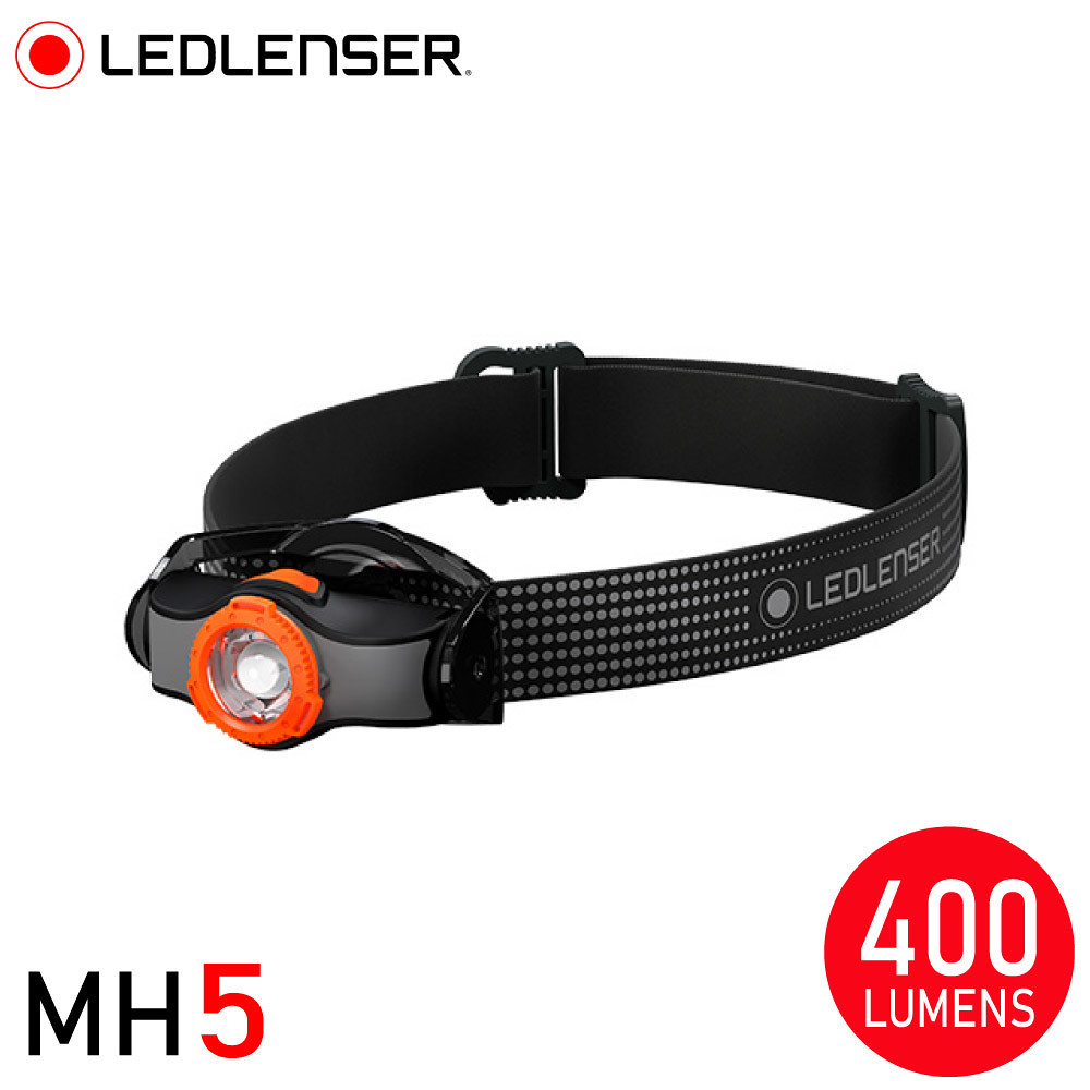 LED LENSER 德國 MH5專業伸縮調焦充電型頭燈《400流明/橘》502143/登山/頭燈 - 松果購物