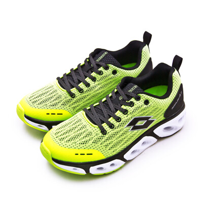 lotto專業風動慢跑鞋 air flow 4.0系列 螢黃黑 1904 男 (8.7折)