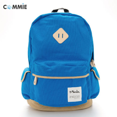 commie☆【ma2563】mink糖果翻盖口袋猪鼻子后背包 (可放小笔电)