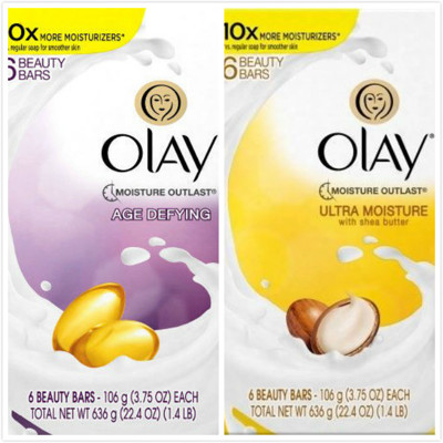 美國Olay歐蕾經典逆齡美容皂/乳油木美容皂兩款(3.75oz.*6顆/組) (8.5折)