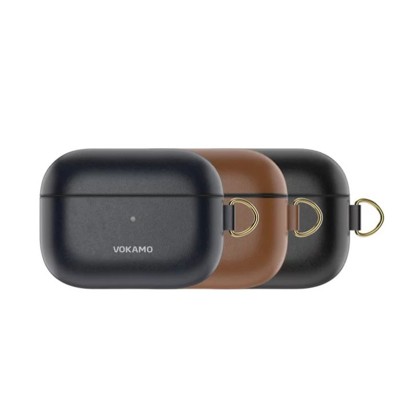 【VOKAMO】airpods pro 蘋果藍芽耳機 皮革保護套 三色 (10折)
