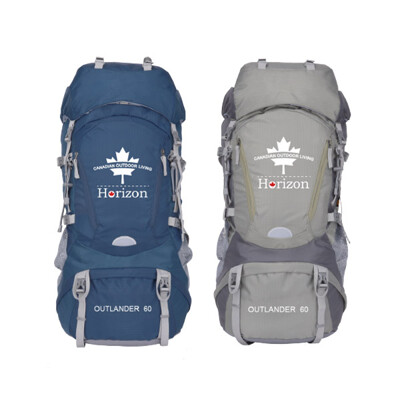【Horizon 天際線】巔峰登山後背包 OUTLANDER 60L (育空藍)/蒼茫綠) (8.1折)