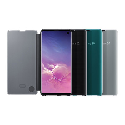 SAMSUNG Galaxy S10+ Clear View 原廠全透視感應皮套(原廠公司貨) (9折)