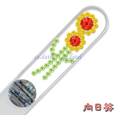 【獨特風格水晶系列LE】歐洲捷克水晶玻璃指甲銼刀 SWAROVSKI水鑽 水晶美甲刀 指甲刀 水晶銼 (5.9折)