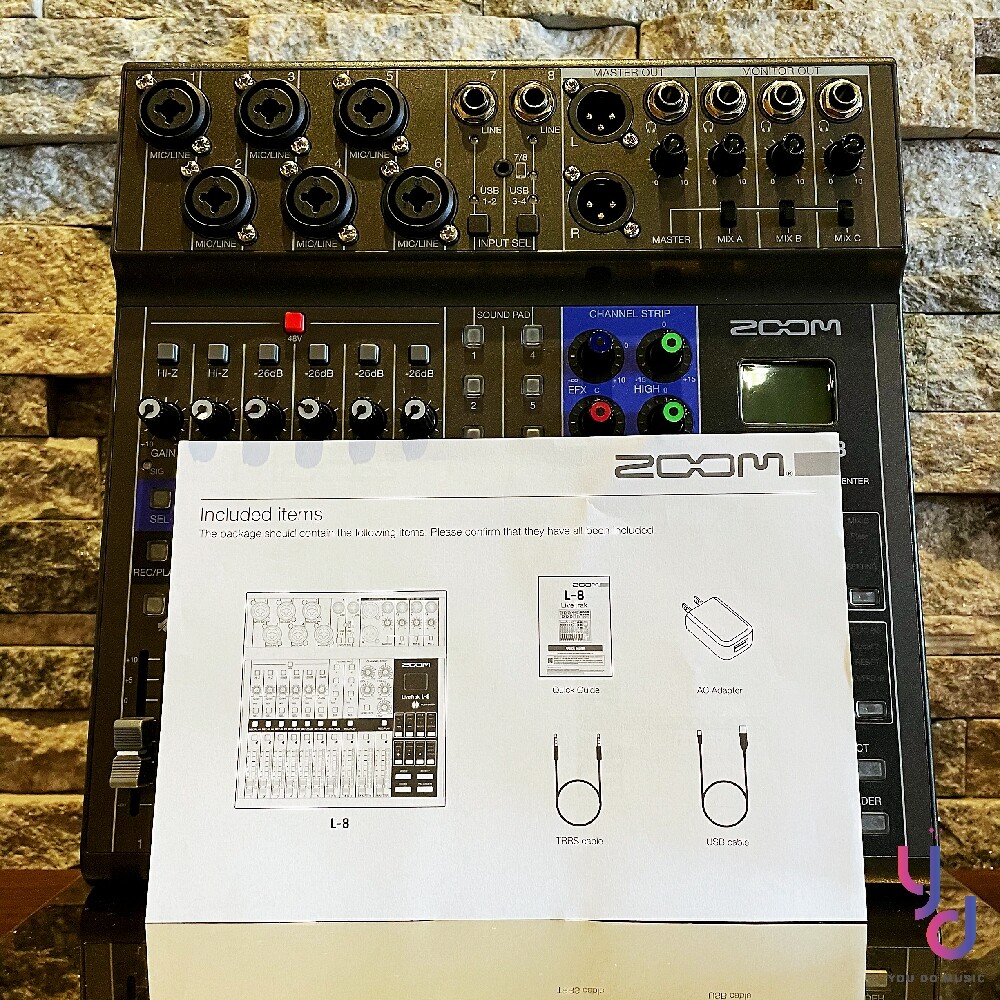 Zoom L8 Live Trak 8 混音器 8軌 Mixer 錄音介面 Podcast － 松果購物