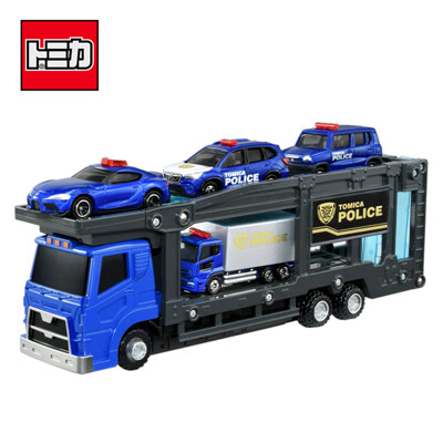 TOMICA 警察運輸車組 附4台小車 玩具車 汽車運輸車 城鎮系列 場景玩具 175988 (5折)