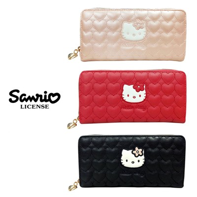 凱蒂貓 愛心造型 長夾 皮夾 錢包 Hello Kitty 三麗鷗 917619 917817 (5折)