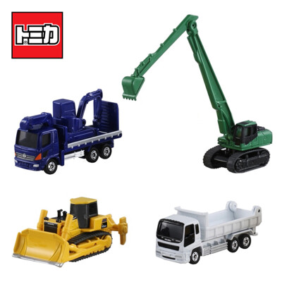 TOMICA 建設車輛組5 推土機 挖土機 砂石車 工程車 玩具車 多美小汽車 856566 (4.7折)