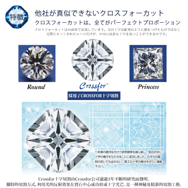 正版日本原裝【Crossfor New York】項鍊【Twinkle Tear淚光閃閃】純銀懸浮閃