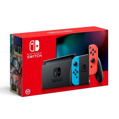 《現貨特價》NS Switch 主機 紅藍 灰黑+包+貼 台灣公司貨 電力加強版 (8.6折)