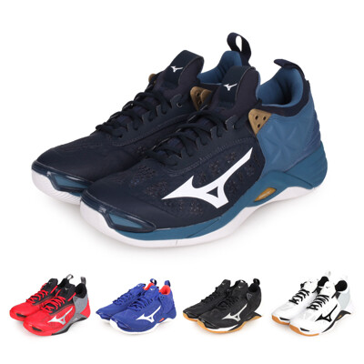 MIZUNO WAVE MOMENTUM 男排球鞋-排球 美津濃 丈青藍白 (7.9折)