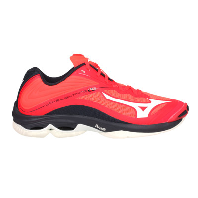 MIZUNO WAVE LIGHTNING Z6 男排球鞋-訓練 美津濃 橘紅黑白 (8.4折)