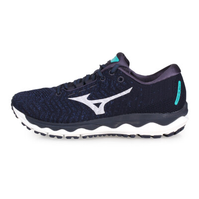 MIZUNO WAVE SKY WAVEKNIT 3 男慢跑鞋-路跑 美津濃 麻花深藍白 (8.4折)
