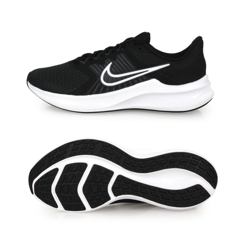 NIKE DOWNSHIFTER 11 男休閒運動鞋-路跑輕量黑白－ 松果購物
