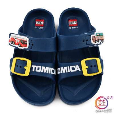 【鞋子部落】小汽車 雙絆帶拖鞋 輕量拖鞋 Tomica多美汽車 TM1846-藍 (6.7折)