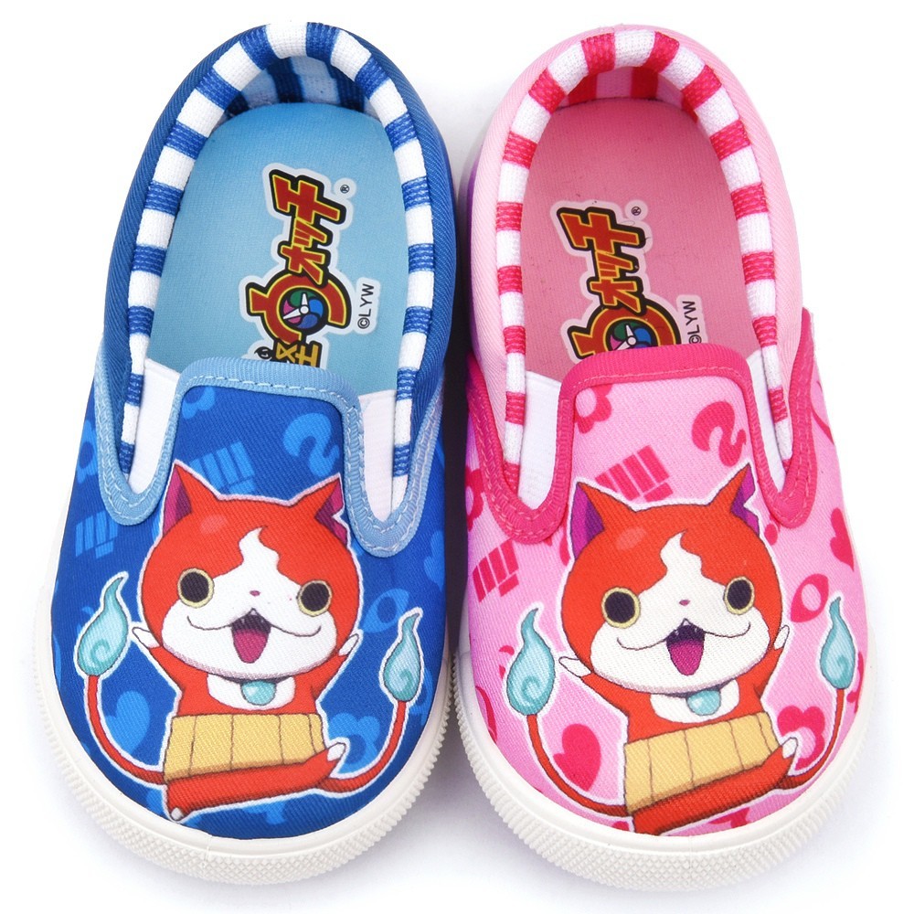 鞋子部落妖怪手錶可愛懶人休閒鞋中童yw19 桃 藍 共二色 松果購物 買不完的生活好物 Line購物