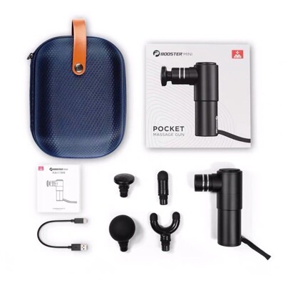 【火星計畫】Booster MINI 口袋迷你筋膜槍500公克(時尚黑) 輕巧好攜,加贈收納包 (7.9折)