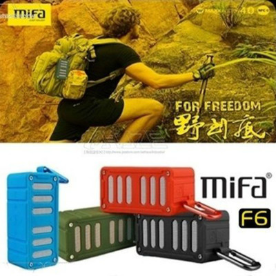 MiFa F6 無線NFC快速配對 戶外藍芽喇叭 藍芽4.0 防水防震防塵 3D音效 藍芽免持通話 (6.6折)