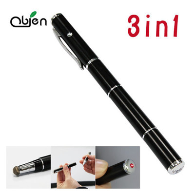【OUI「為」精品】OBIEN 高感度多功能三用觸控筆 三合一觸控筆 / 電容式觸控筆 / 雷射筆 (7.5折)