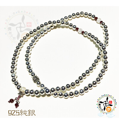 月光石+925純銀108念珠5mm【十方】 (5折)