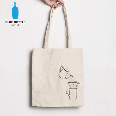 【美國Blue Bottle】100%有機棉隨身手提肩背袋-2018肩背加長版 (6.6折)