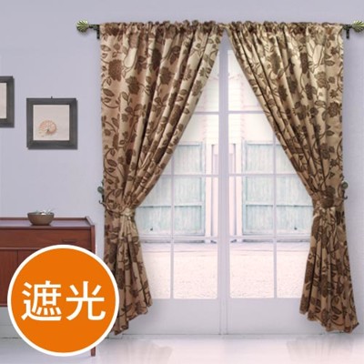 棉花田【法爾】印花仿麂皮穿掛兩用遮光窗簾(270x230cm) (8.1折)