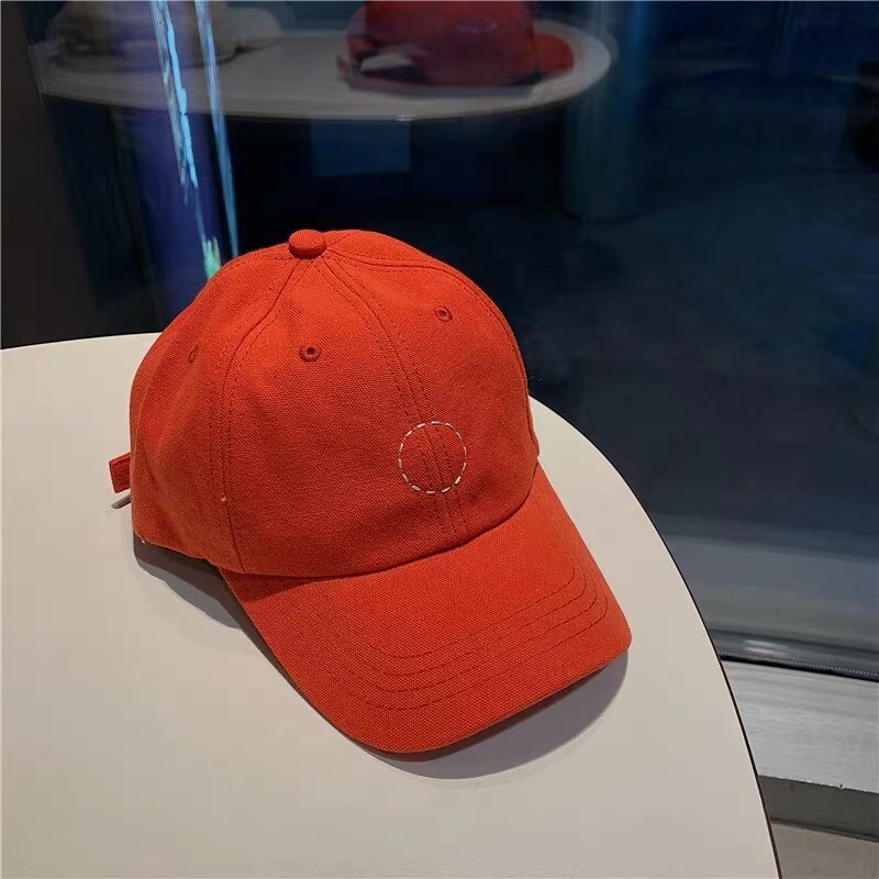 文青風簡單小圓刺繡老帽棒球帽鴨舌帽子 生活市集