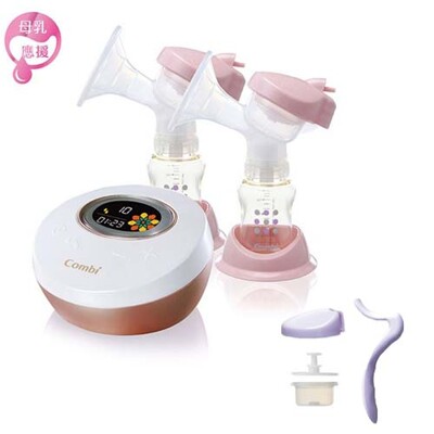 Combi 康貝 自然吸韻雙邊電動吸乳器【贈手動配件組】【佳兒園婦幼生活館】 (7.9折)