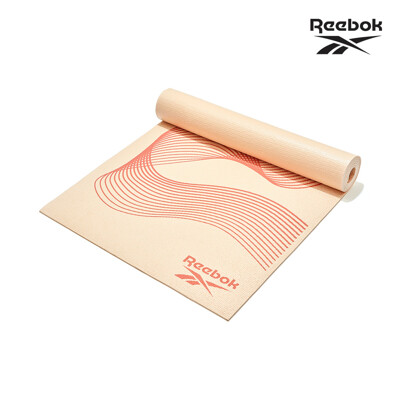 reebok 防滑舒適瑜珈墊(流線橘)(4mm)