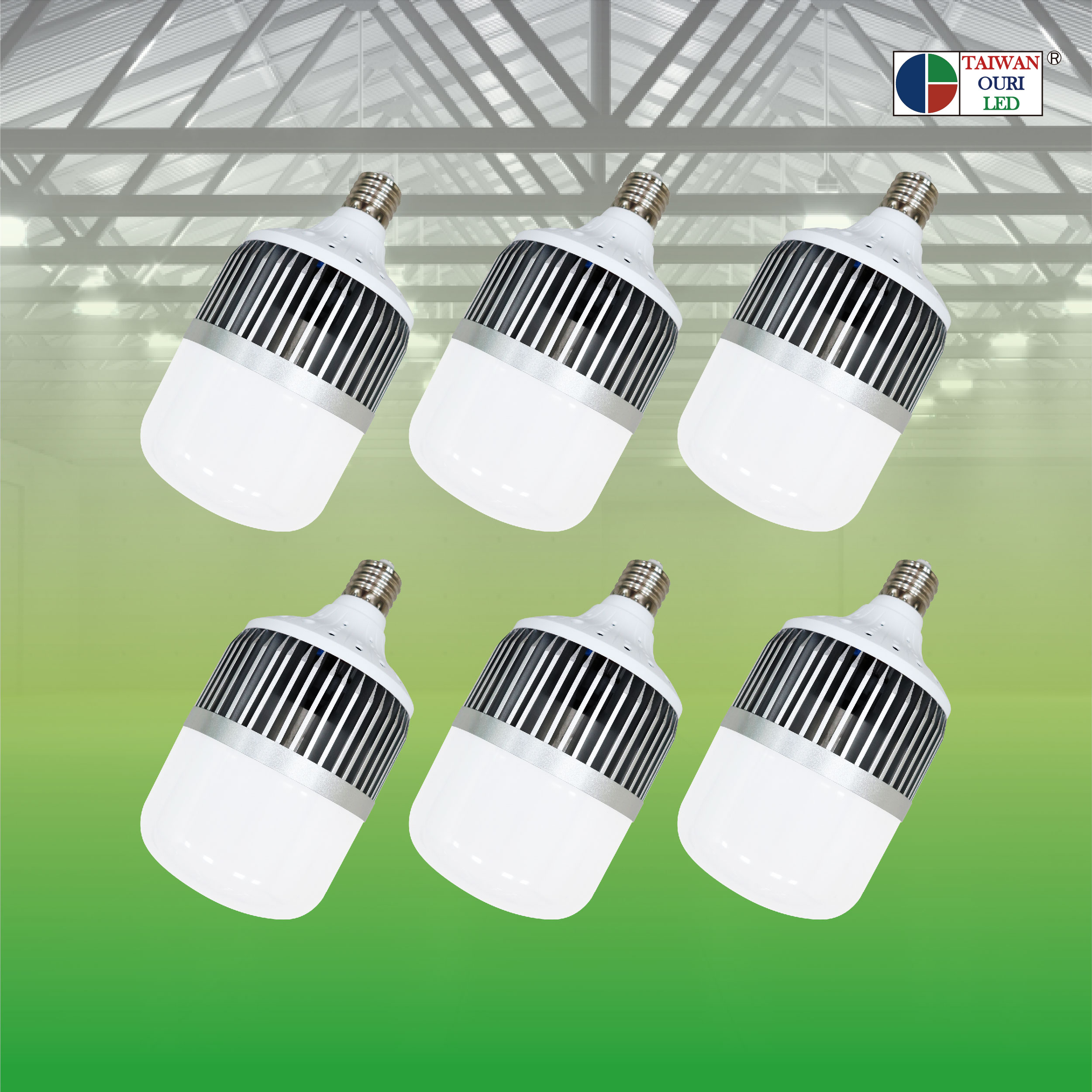【台灣歐日光電】LED球泡燈150W 6入組 白光 E40
