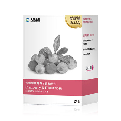 【大研生醫】淨密樂蔓越莓甘露糖粉包 (24包/盒) (5.3折)