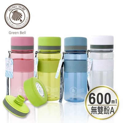【無盒全新品】GREEN BELL 600ml Tritan直身防滑水壺 (2.2折)